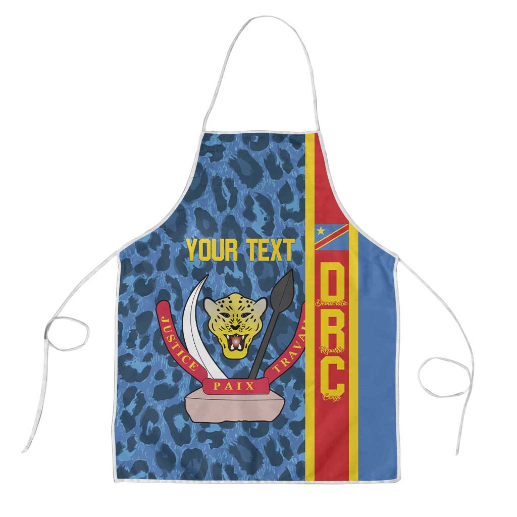 DR Congo Basketball Custom Apron Come On Leopards Skin Pattern