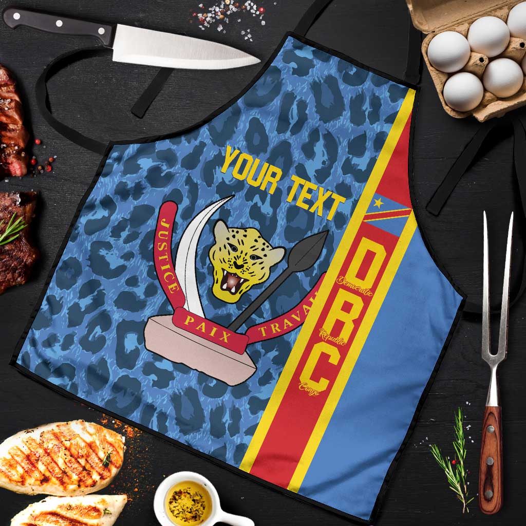 DR Congo Basketball Custom Apron Come On Leopards Skin Pattern
