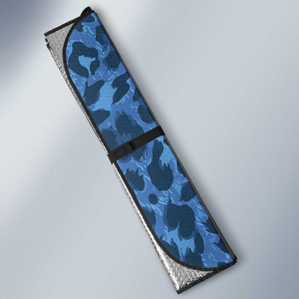 DR Congo Basketball Custom Auto Sun Shade Come On Leopards Skin Pattern