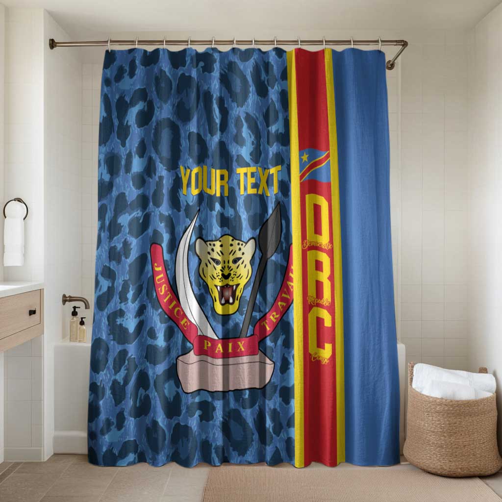 DR Congo Basketball Custom Bathroom Set Come On Leopards Skin Pattern