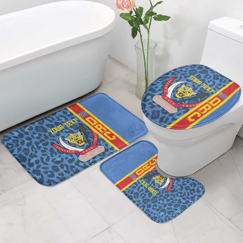 DR Congo Basketball Custom Bathroom Set Come On Leopards Skin Pattern