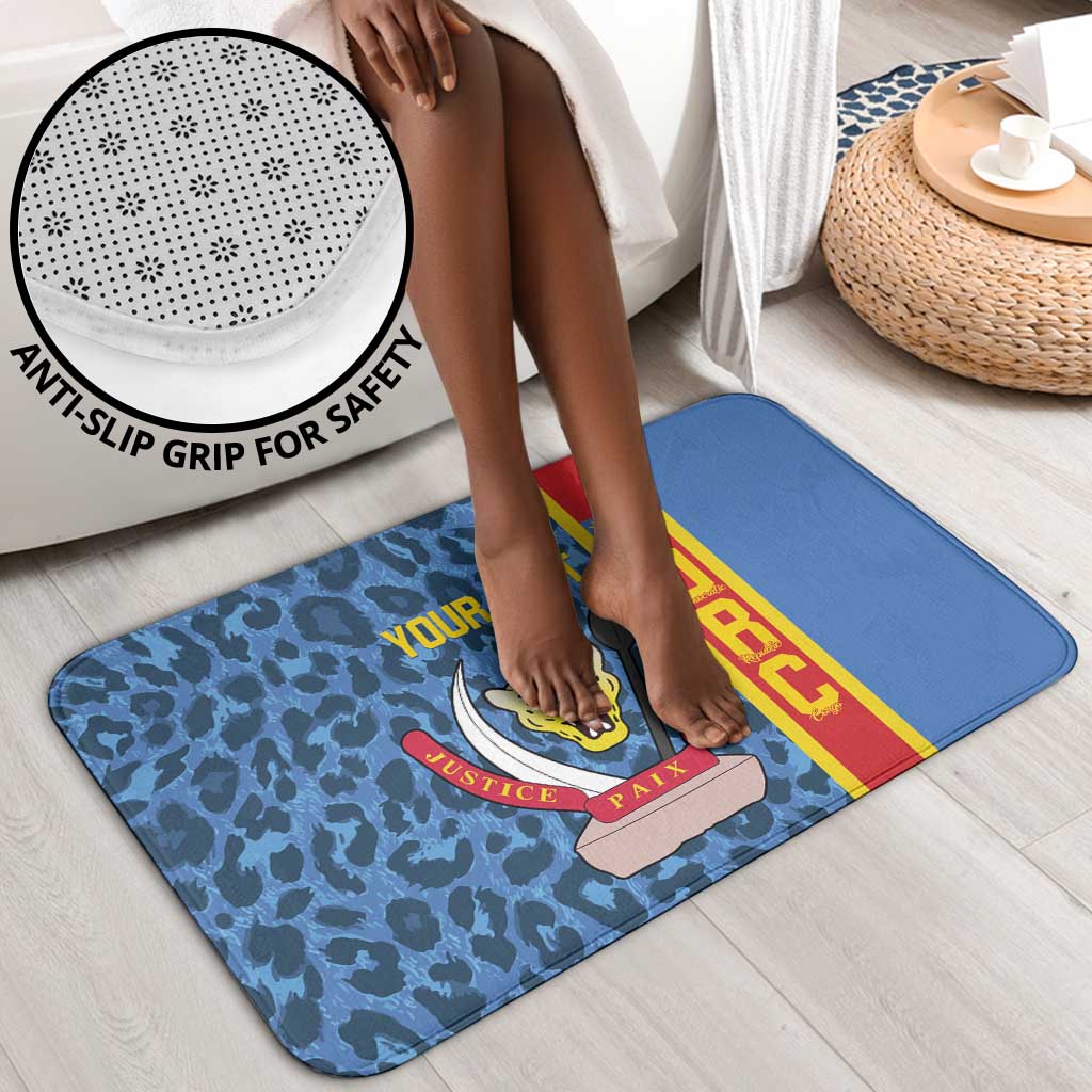 DR Congo Basketball Custom Bathroom Set Come On Leopards Skin Pattern
