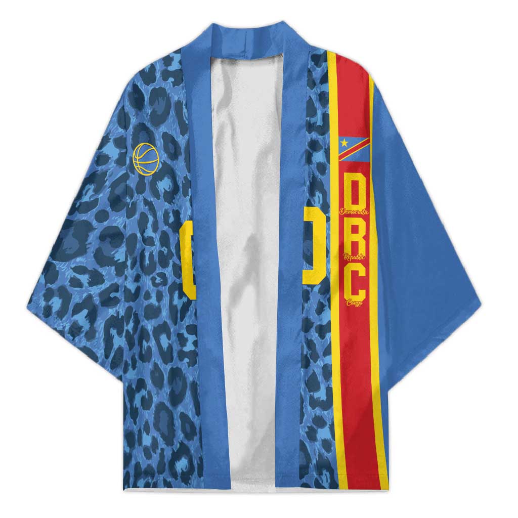 DR Congo Basketball Custom Kimono Come On Leopards Skin Pattern