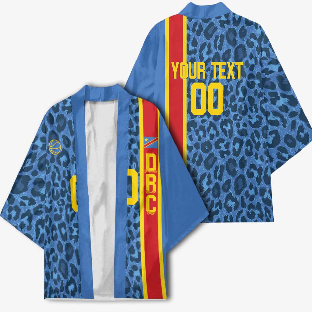DR Congo Basketball Custom Kimono Come On Leopards Skin Pattern