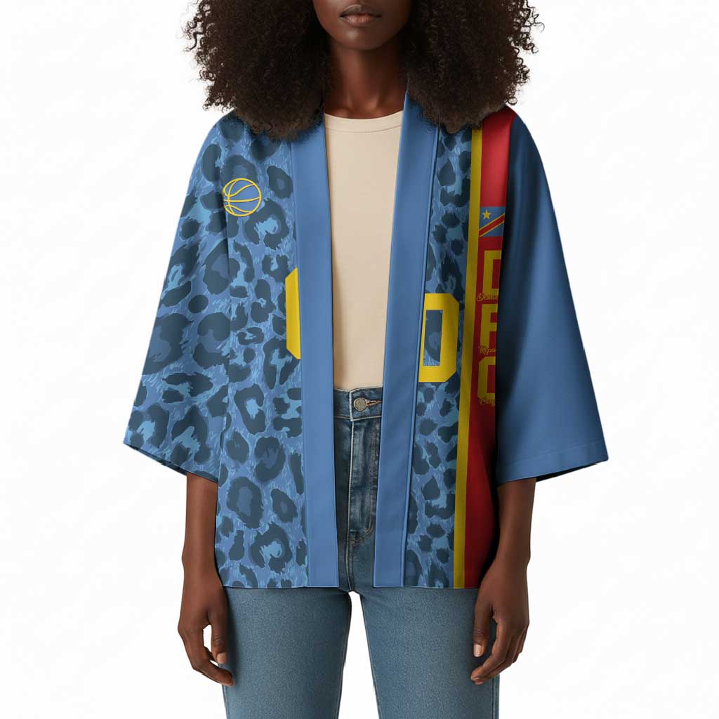 DR Congo Basketball Custom Kimono Come On Leopards Skin Pattern