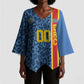 DR Congo Basketball Custom Kimono Sleeve Blouse Come On Leopards Skin Pattern