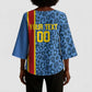 DR Congo Basketball Custom Kimono Sleeve Blouse Come On Leopards Skin Pattern