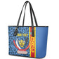 Afro Basketball Custom DR Congo Leather Tote Bag Come On Leopards Skin Pattern - African Pride