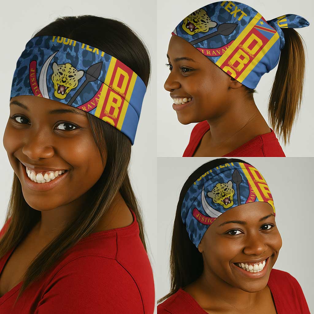 Afro Basketball Custom DR Congo Neck Gaiter Come On Leopards Skin Pattern LT14