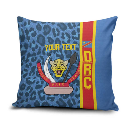 DR Congo Basketball Custom Pillow Cover Come On Leopards Skin Pattern