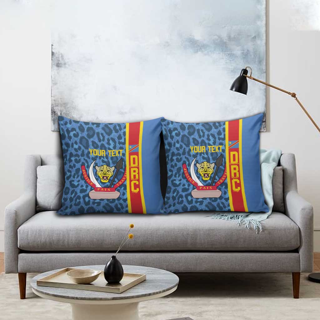 DR Congo Basketball Custom Pillow Cover Come On Leopards Skin Pattern