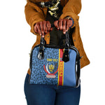 Afro Basketball Custom DR Congo Shoulder Handbag Come On Leopards Skin Pattern - African Pride