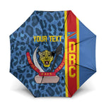 DR Congo Basketball Custom Umbrella Come On Leopards Skin Pattern