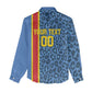 Afro Basketball Custom DR Congo Women Casual Shirt Come On Leopards Skin Pattern - African Pride