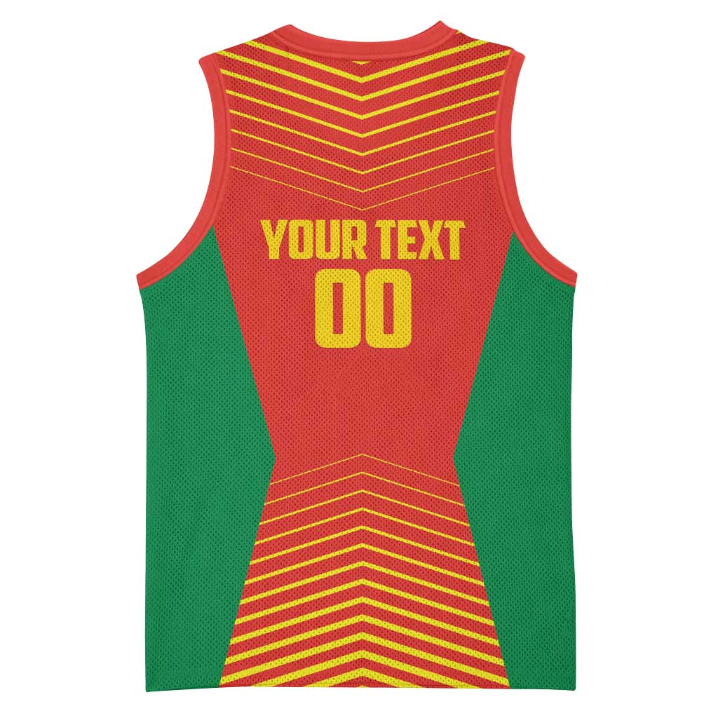 Afro Basketball Custom Madagascar Basketball Jersey Come On Angel Manzano LT14
