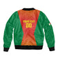 Afro Basketball Custom Madagascar Bomber Jacket Come On Angel Manzano - African Pride