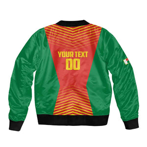 Afro Basketball Custom Madagascar Bomber Jacket Come On Angel Manzano - African Pride