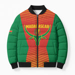 Madagascar Basketball Custom Bomber Puffer Jacket Come On Angel Manzano