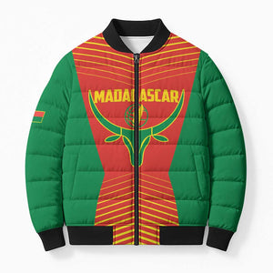 Madagascar Basketball Custom Bomber Puffer Jacket Come On Angel Manzano