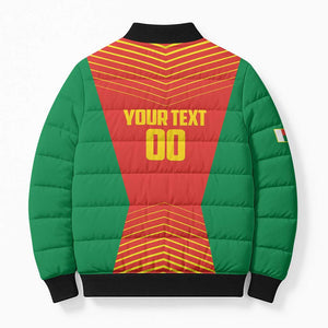 Madagascar Basketball Custom Bomber Puffer Jacket Come On Angel Manzano