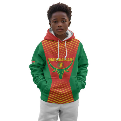 Afro Basketball Custom Madagascar Kid Hoodie Come On Angel Manzano - African Pride
