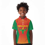Afro Basketball Custom Madagascar Kid Polo Shirt Come On Angel Manzano - African Pride