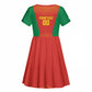 Afro Basketball Custom Madagascar Kid Short Sleeve Dress Come On Angel Manzano - African Pride
