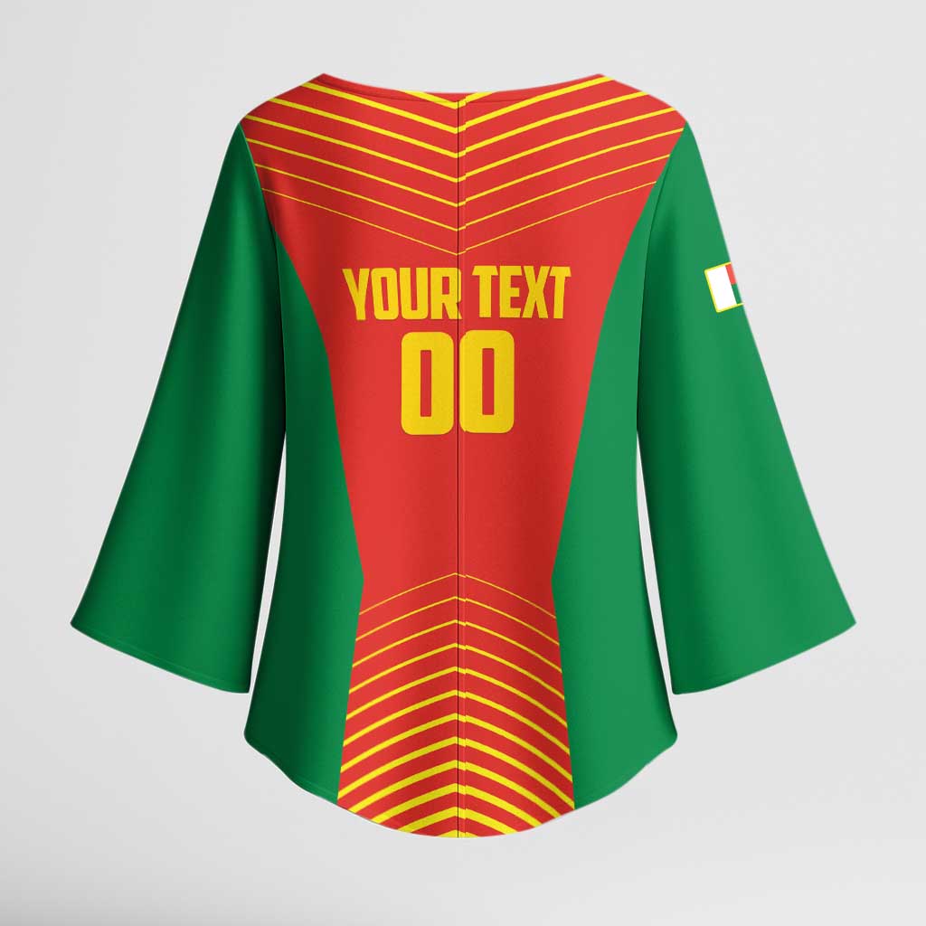 Madagascar Basketball Custom Kimono Sleeve Blouse Come On Angel Manzano
