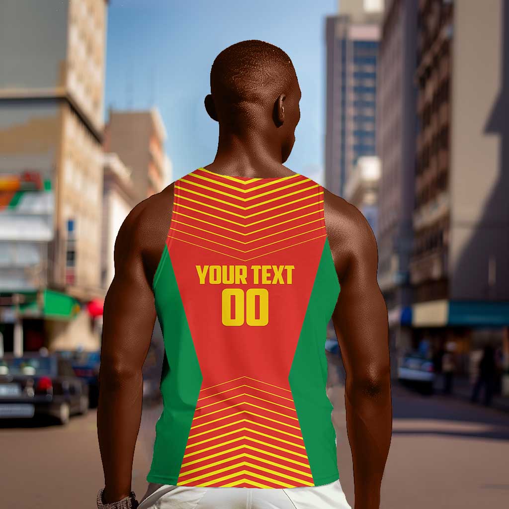 Afro Basketball Custom Madagascar Men Tank Top Come On Angel Manzano - African Pride