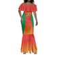 Afro Basketball Custom Madagascar Mermaid Dress Come On Angel Manzano - African Pride