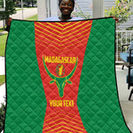 Afro Basketball Custom Madagascar Quilt Come On Angel Manzano - African Pride