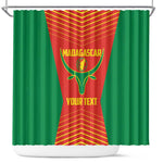 Afro Basketball Custom Madagascar Shower Curtain Come On Angel Manzano - African Pride