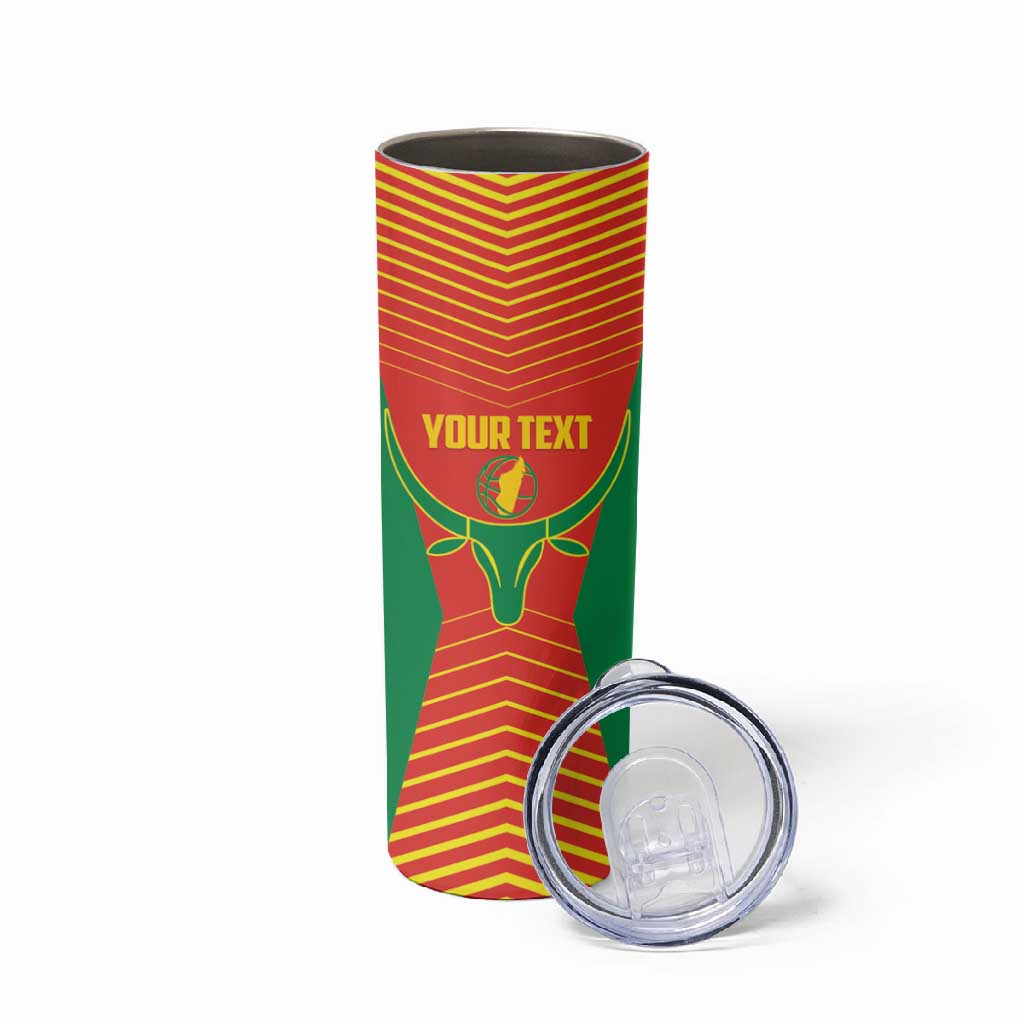 Afro Basketball Custom Madagascar Skinny Tumbler Come On Angel Manzano - African Pride
