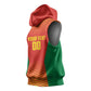 Afro Basketball Custom Madagascar Sleeveless Hoodie Come On Angel Manzano - African Pride