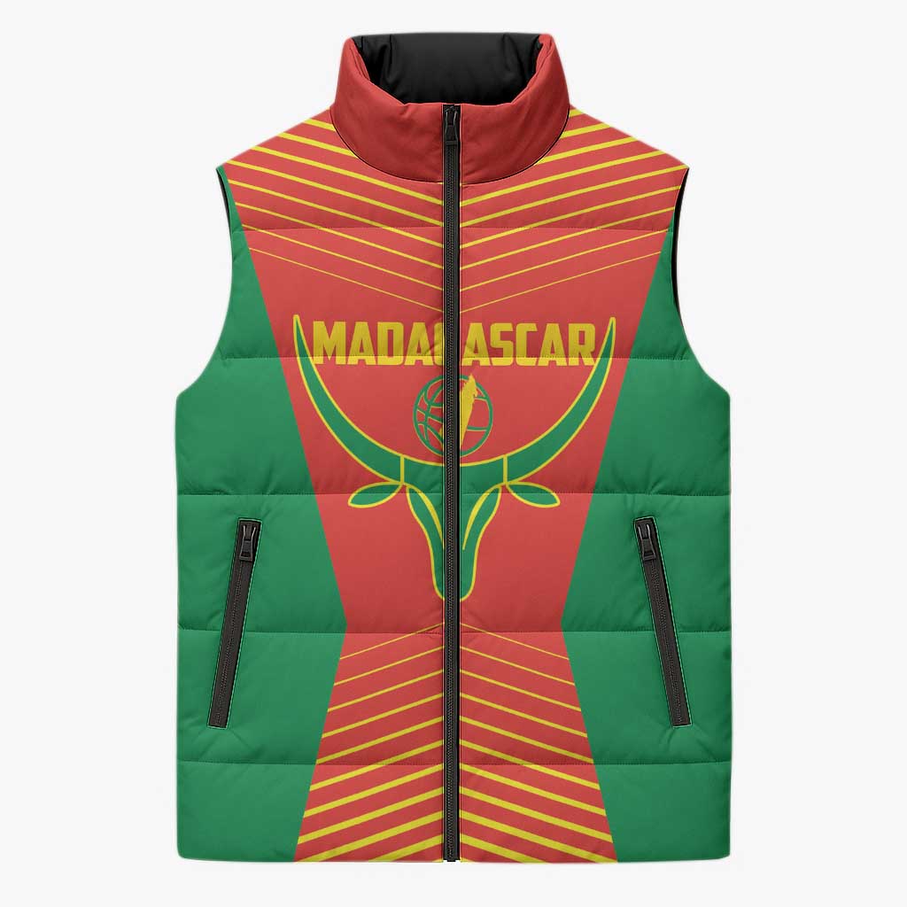 Madagascar Basketball Custom Sleeveless Puffer Jacket Come On Angel Manzano