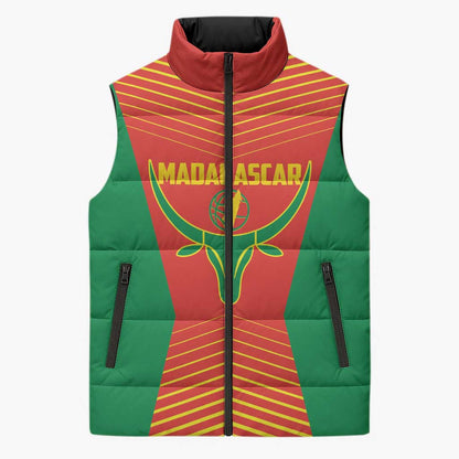 Madagascar Basketball Custom Sleeveless Puffer Jacket Come On Angel Manzano