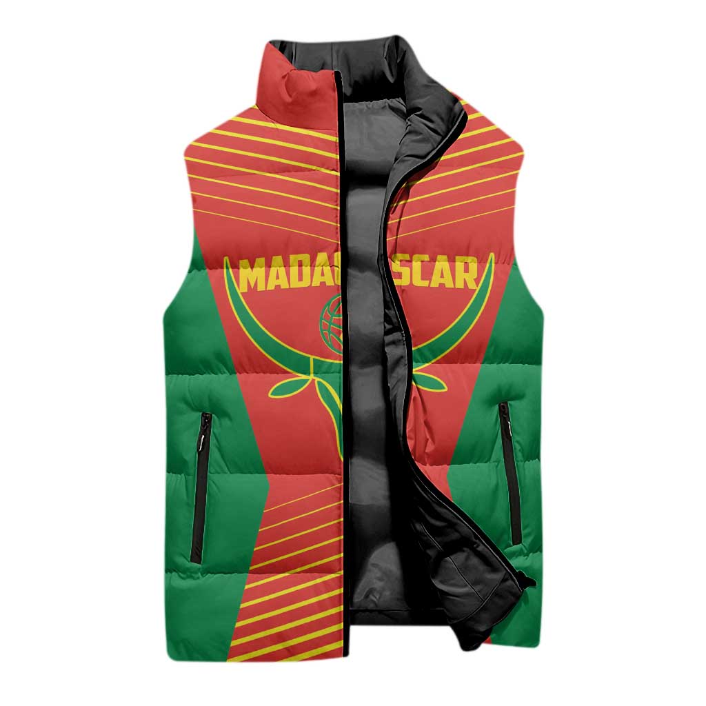 Madagascar Basketball Custom Sleeveless Puffer Jacket Come On Angel Manzano