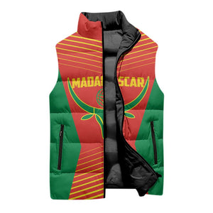 Madagascar Basketball Custom Sleeveless Puffer Jacket Come On Angel Manzano