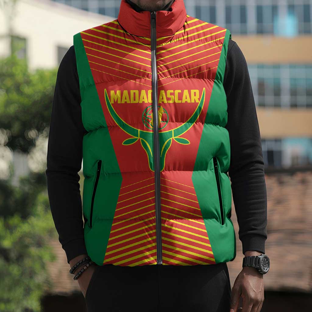 Madagascar Basketball Custom Sleeveless Puffer Jacket Come On Angel Manzano