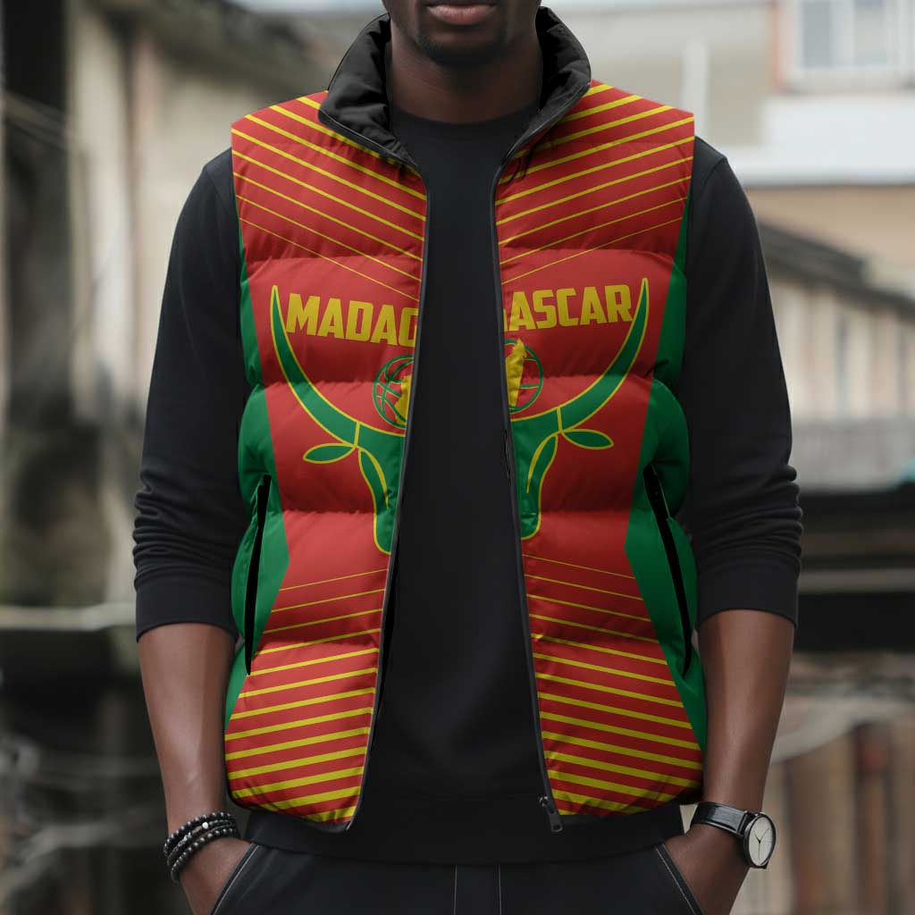 Madagascar Basketball Custom Sleeveless Puffer Jacket Come On Angel Manzano