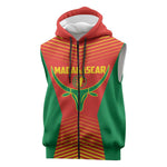 Afro Basketball Custom Madagascar Sleeveless Zip Hoodie Come On Angel Manzano - African Pride