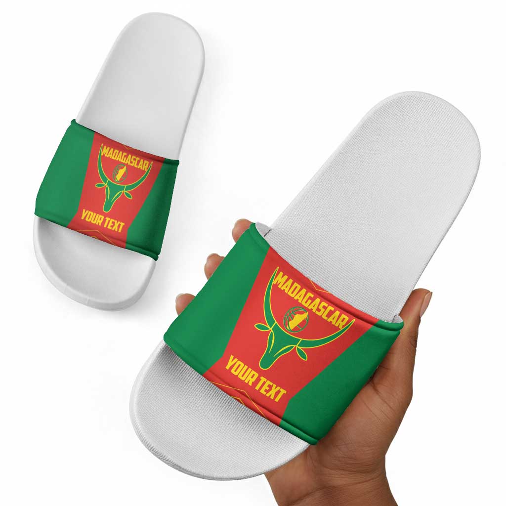 Madagascar Basketball Custom Slide Sandals Come On Angel Manzano
