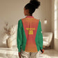 Afro Basketball Custom Madagascar Women Casual Shirt Come On Angel Manzano - African Pride