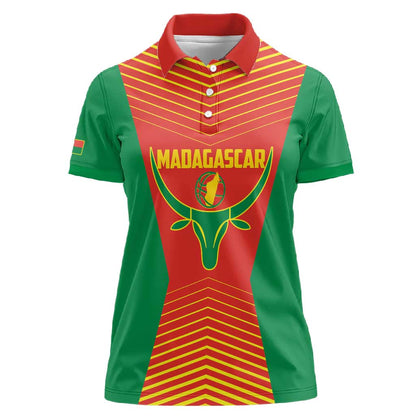 Afro Basketball Custom Madagascar Women Polo Shirt Come On Angel Manzano - African Pride