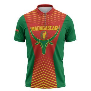 Madagascar Basketball Custom Zipper Polo Shirt Come On Angel Manzano
