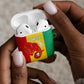 Guinea Basketball Custom AirPods Case Syli Nationale African Pattern