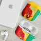 Guinea Basketball Custom AirPods Case Syli Nationale African Pattern