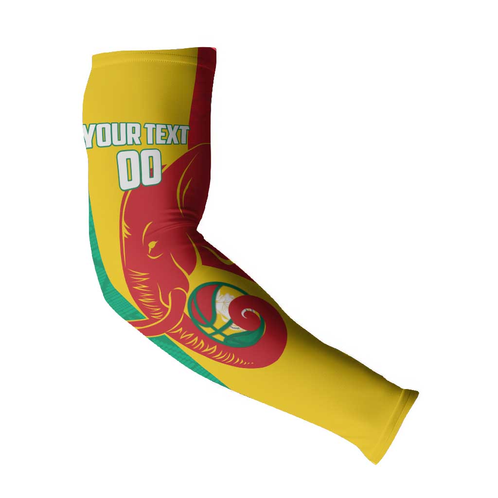 Guinea Basketball Custom Arm Sleeves Syli Nationale African Pattern