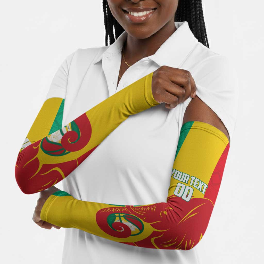 Guinea Basketball Custom Arm Sleeves Syli Nationale African Pattern