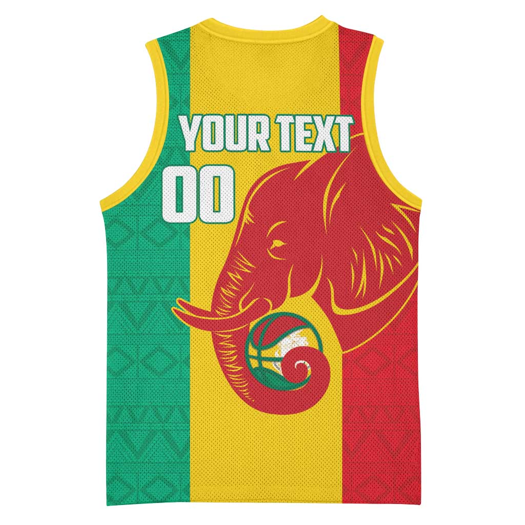 Afro Basketball Custom Guinea Basketball Jersey Syli Nationale African Pattern LT14